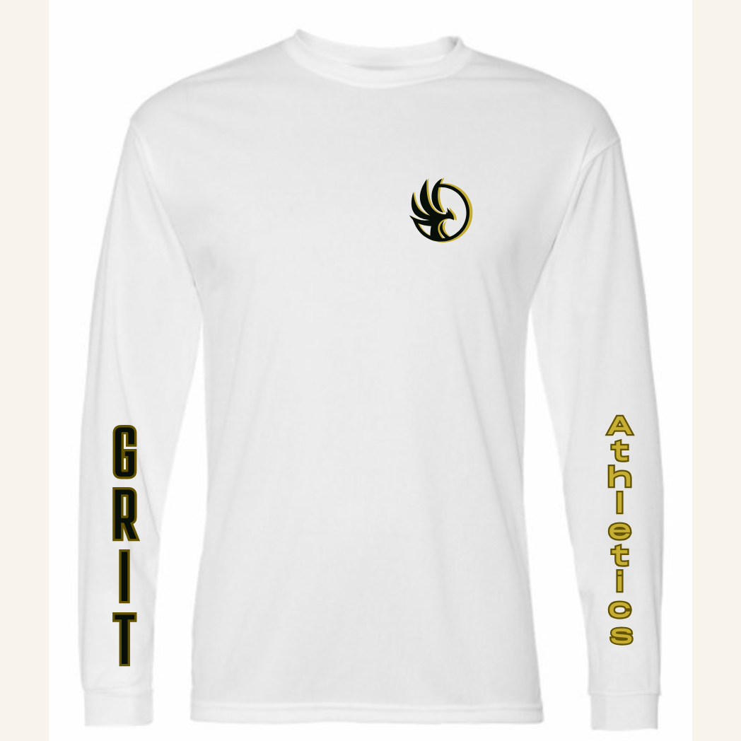 C2 Sport Performance Long Sleeve T-Shirt (unisex) (white)