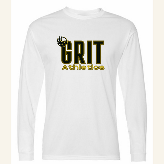 C2 Sport Performance Long Sleeve T-Shirt (unisex) (white) Grit Silver Phoenix