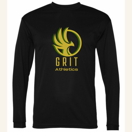 C2 Sport Performance Long Sleeve T-Shirt (unisex) (Black) Grit Athletics